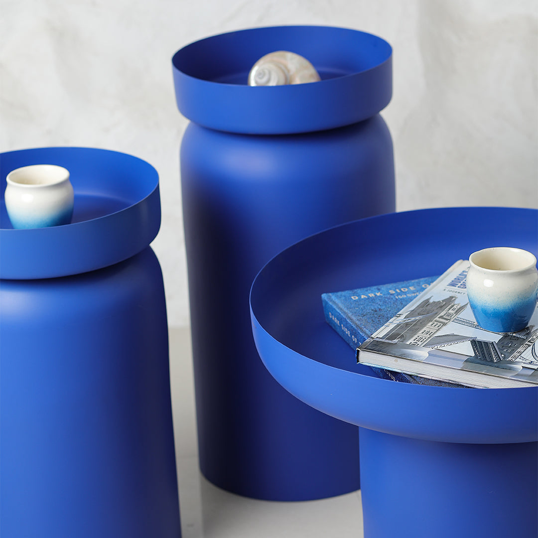 The New York Table Set of 3 Lista Blue