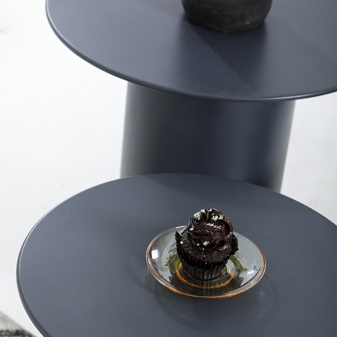 The Elegant Table set of 3 Solid Grey