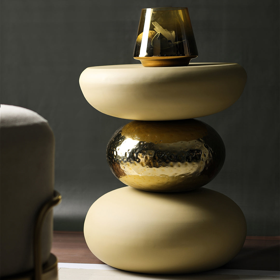 Golden Circle Table Beige